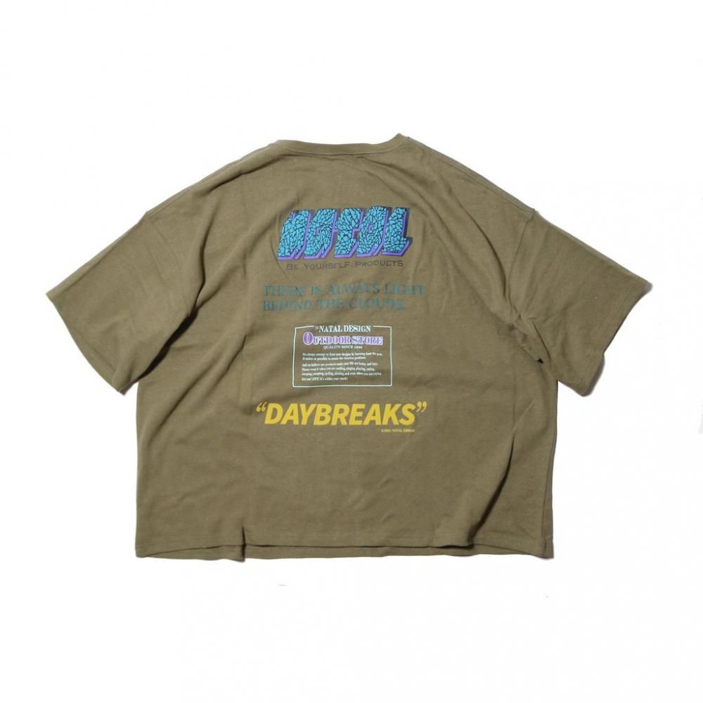 HEMP WIDE TEE PRINTED DAYBREAKS 2