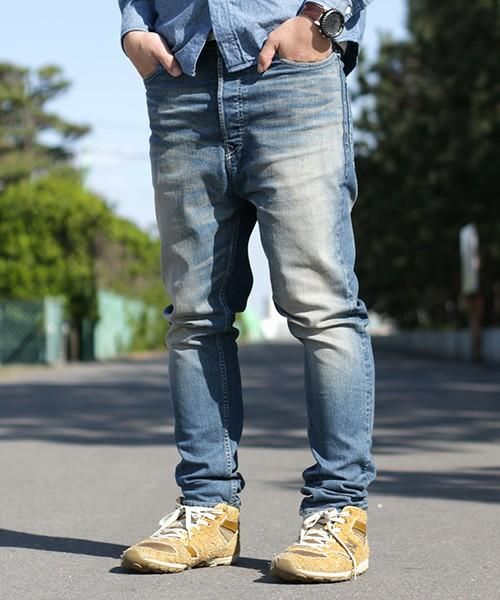 S600-s Sarouel Denim Stretch  -REAL DAMAGE-