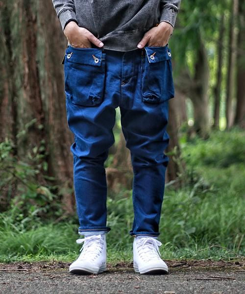 G55 Sarouel Flap Denim Pants -AUTHENTIC-