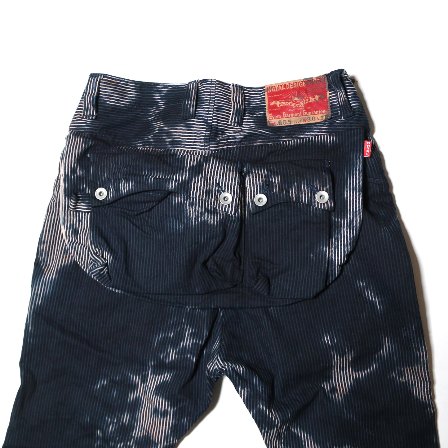 NATAL DESIGN × D.Y.E G55 Sarouel Flap Denim Pants