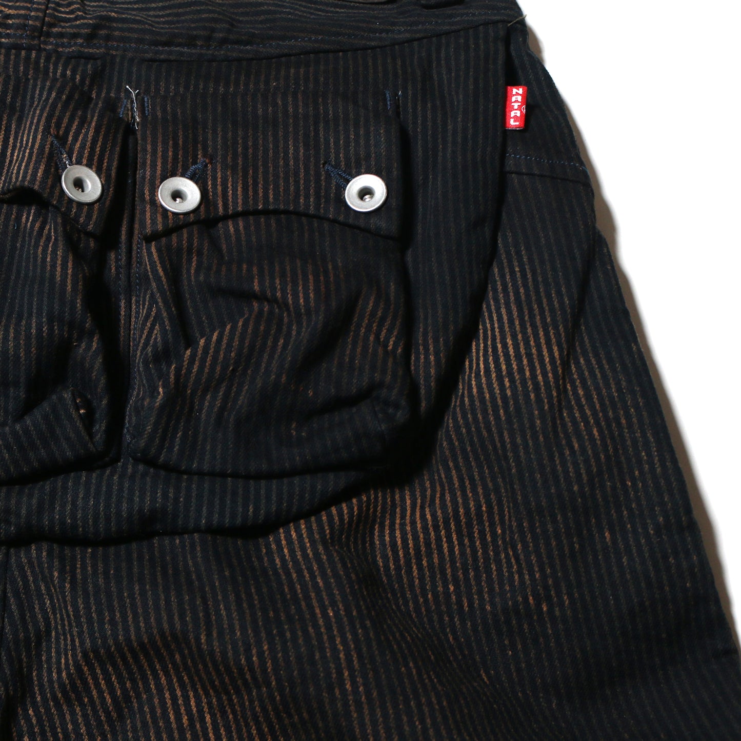NATAL DESIGN × D.Y.E G55 Sarouel Flap Denim Pants